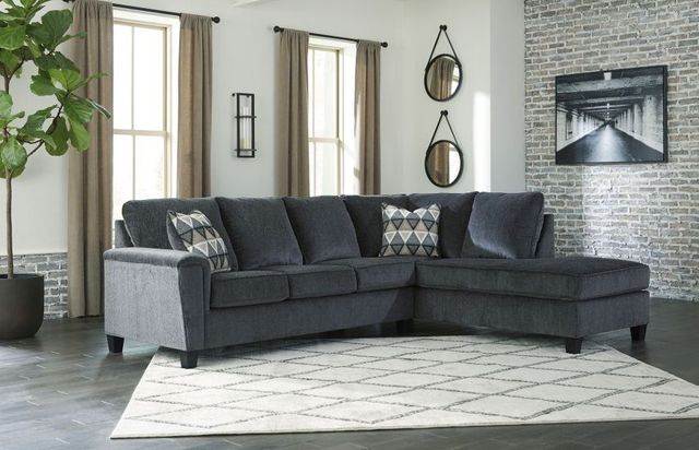 Signature Design by Ashley® Abinger 2-Piece Smoke Left-Arm Facing Sectional with Chaise-2