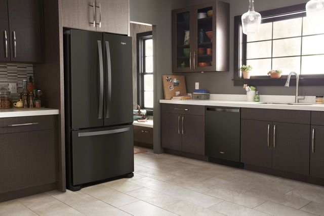 Whirlpool® 22 Cu. Ft. Wide French Door Refrigerator-Fingerprint Resistant Black Stainless Steel 3