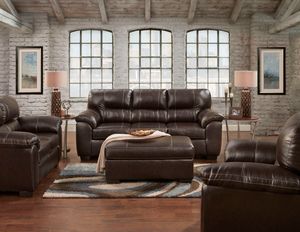 Affordable Furniture Austin 2-Piece Chocolate Living Room Set