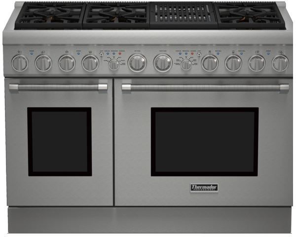 Thermador® Professional Series Pro Grand® 48" Pro Style Dual Fuel Range-Stainless Steel