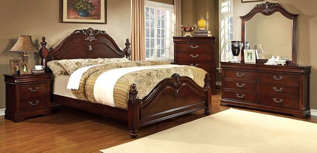 Furniture Of America Mandura Four Piece Queen Bedroom Set Cm7260q 4pc Furniture Ave