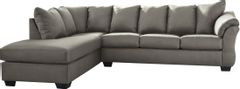 Signature Design by Ashley® Darcy Cobblestone 2-Piece Sectional with Chaise