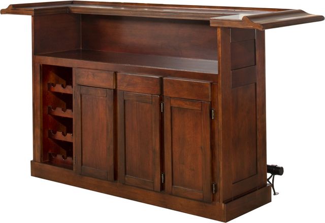 Hillsdale Furniture Classic Cherry Large Bar with Side Bar-2