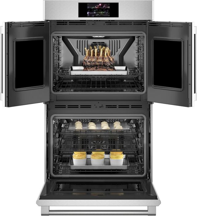 Monogram® Statement Collection 30" Stainless Steel Electric Built In Double Oven-2