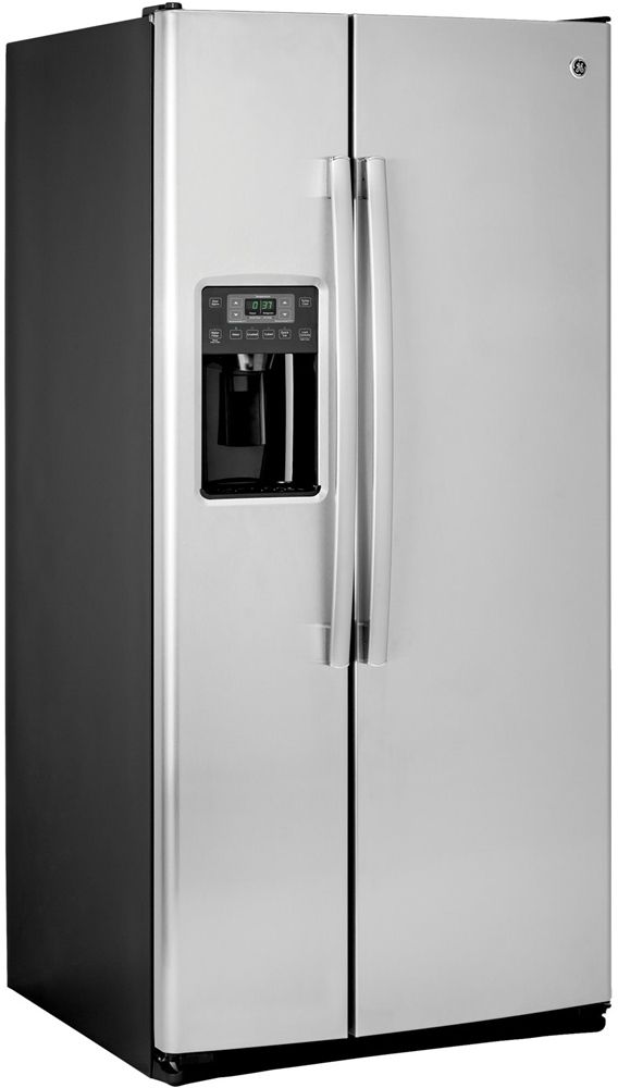 GE® 23.2 Cu. Ft. Stainless Steel Side-By-Side Refrigerator 1