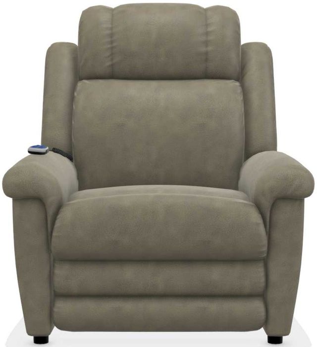 La-Z-Boy® Clayton Charcoal Gold Power Lift Recliner with Massage and Heat 0