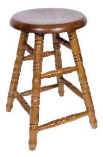 oak backless bar stools