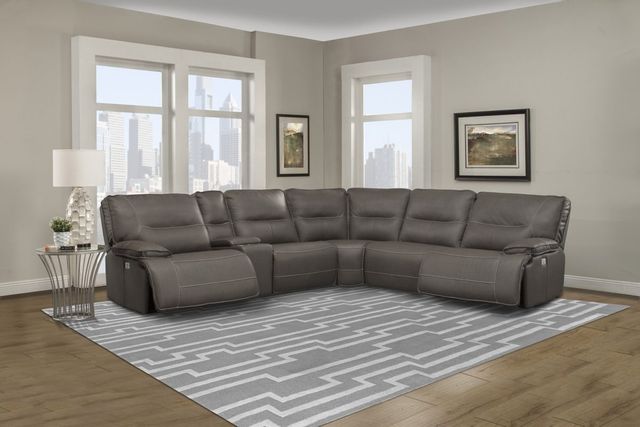 Parker House® Spartacus 6-Piece Haze Power Reclining Sectional | Van's ...