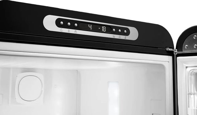 Smeg 50's Retro Style Aesthetic 11.7 Cu. Ft. Black Bottom Freezer Refrigerator 5