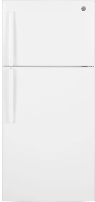 GE® 18.3 Cu. Ft.  White Freestanding Top Freezer Refrigerator