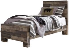 Benchcraft® Derekson Multi-Gray Twin Bed
