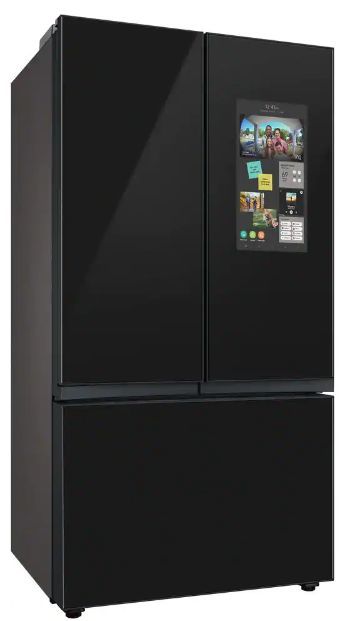 Samsung Bespoke 24 Cu. Ft. Charcoal Glass/Panel Ready Counter Depth French Door Refrigerator 4