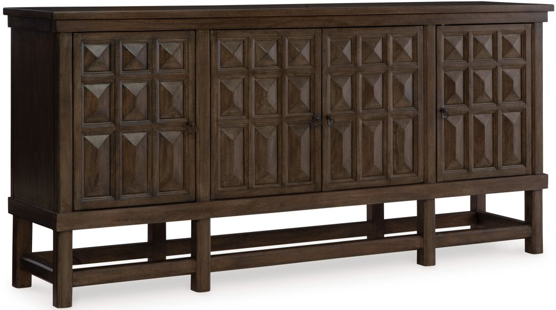 Brown shop accent cabinet