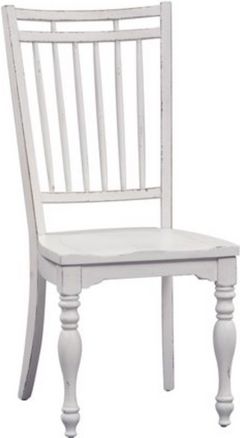 Liberty Furniture Magnolia Manor Antique White Spindle Back Side Chair