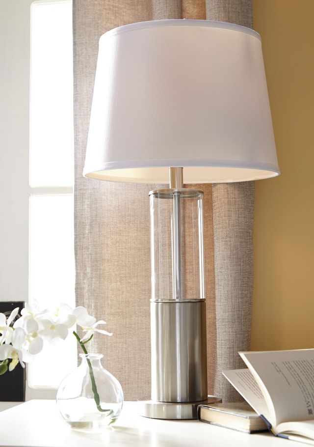 Signature Design by Ashley® Norma Set of 2 Silver Table Lamps 4