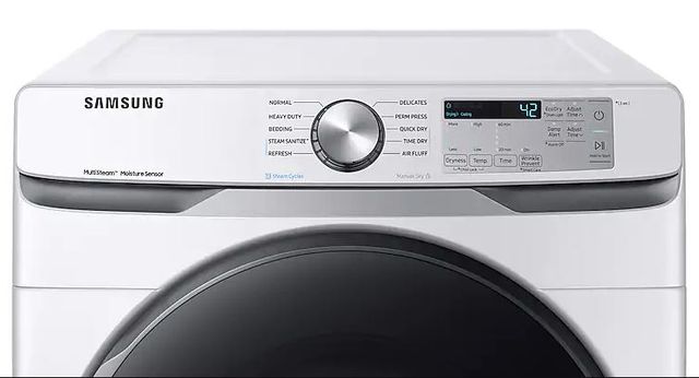 Samsung 7.5 Cu. Ft. White Front Load Gas Dryer-3