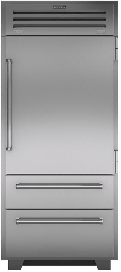 Sub-Zero® PRO 36" Stainless Steel Bottom Freezer Refrigerator-0