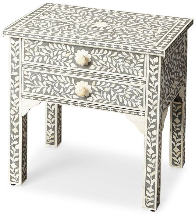 Butler Specialty Company Vivienne Gray/White Accent Table