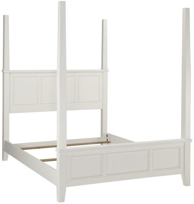 homestyles® Naples Off-White Queen Poster Bed-0