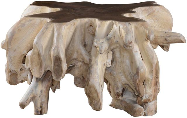 Classic Home Cypress Natural White Wash Root Coffee Table