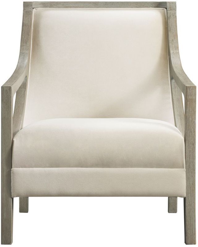 Elements International Hopkins Natural with White Wash Frame Accent Chair-1
