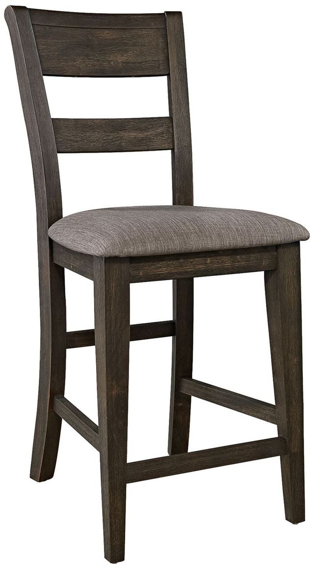 Liberty Furniture Double Bridge Dark Chestnut Splat Back Counter Chair 3