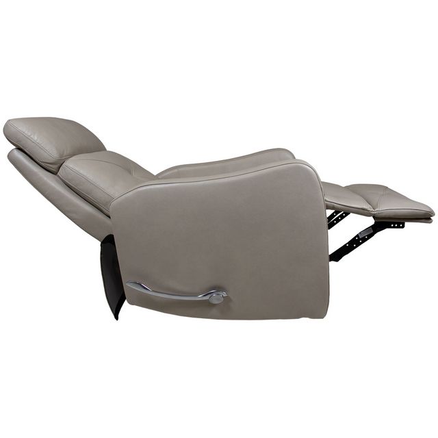Cheers Ivory Leather Swivel Recliner-3