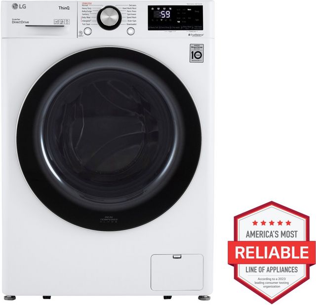 LG 2.4 Cu. Ft. White Front Load Washer-1