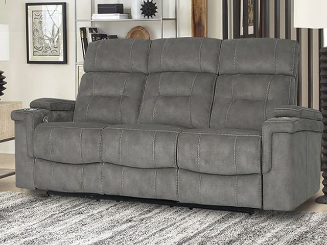 Parker House® Diesel Power Cobra Gray Reclining Sofa 3