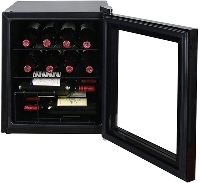 Avanti® 1.6 Cu. Ft. Black Wine Cooler 1