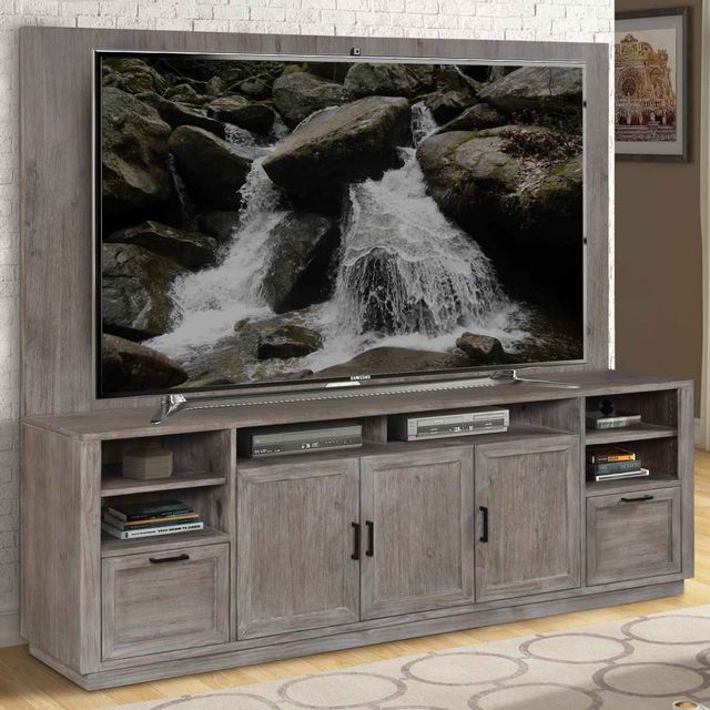 Parker House® Vector Fieldstone TV Console with Hutch 4