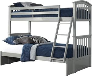Hillsdale Furniture Schoolhouse Sidney Gray Twin/Full Bunk Bed