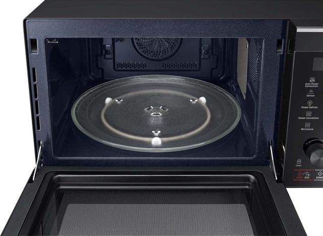 Samsung 1.1 Cu. Ft. Fingerprint Resistant Black Stainless Steel Counter Top Microwave 1