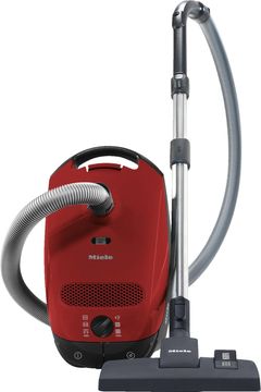 Miele Classic C1 Mango Red Canister Vacuum Cleaners-Classic C1 Pure Suction AR