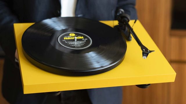 Pro-Ject Satin Golden Yellow Turntable 4