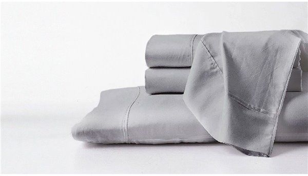 GhostBed® GhostSheets Premium Supima Cotton and Tencel Luxury Soft Grey Queen Sheet Set 10