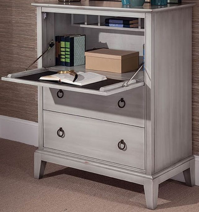 Durham Furniture Solid Accents Gray Secretary Chest 3