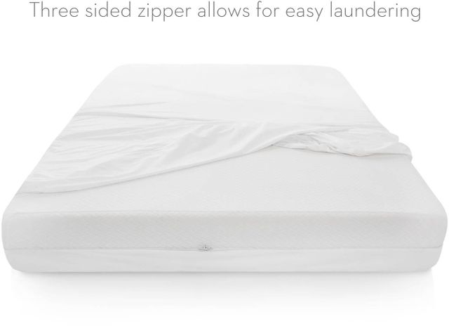 White Waterproof Zippered Box Spring Encasement-Twin XL MALOUF SL1PTXBP Sleep TITE Bed Bug Proof