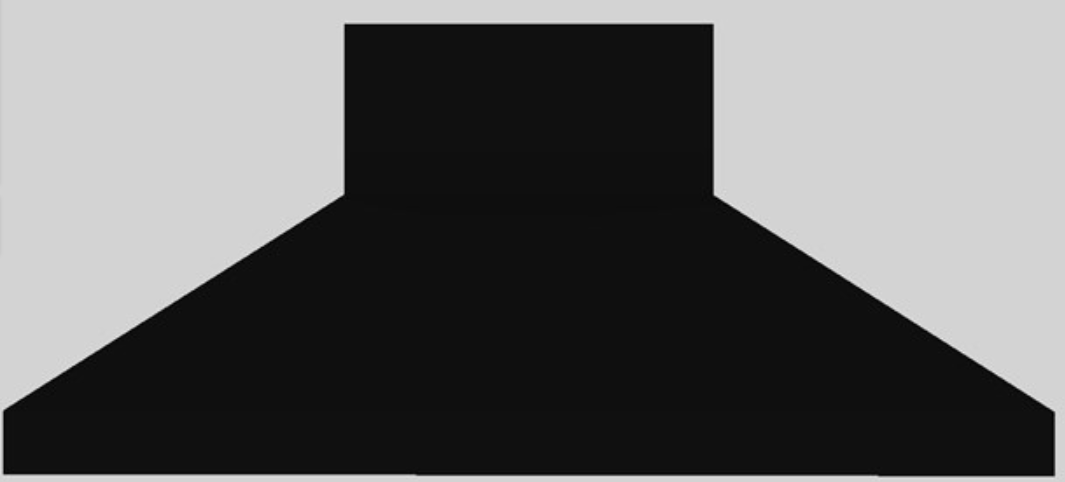 Vent-A-Hood® 66" Black Euro-Style Wall Mounted Range Hood