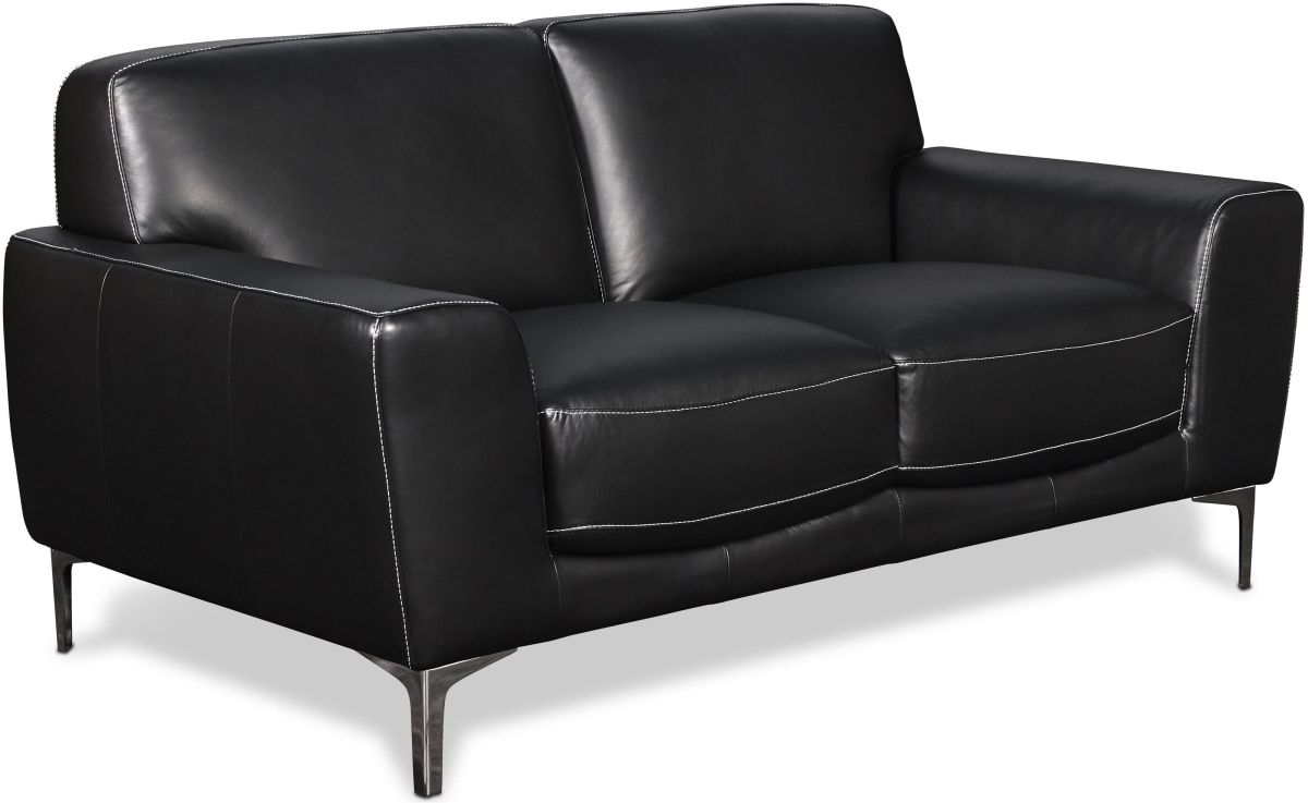 New Classic® Home Furnishings Carrara Black Loveseat | Bob Mills ...