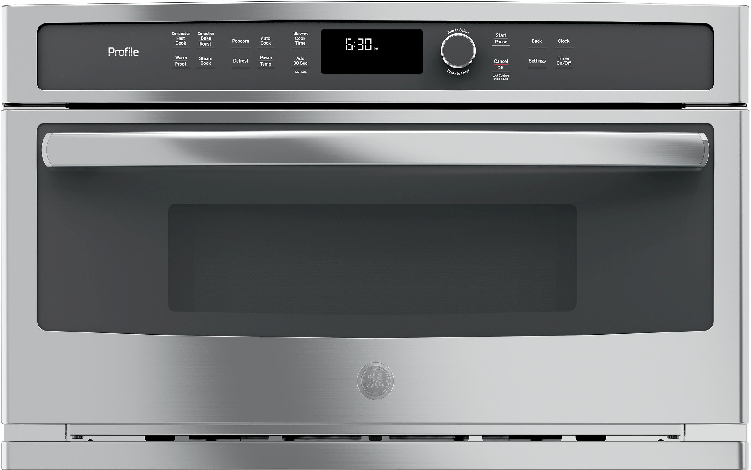 GE Profile™ 1.7 Cu. Ft. Stainless Steel Built In Microwave/Convection-PWB7030SLSS