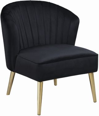 Coaster® Black Upholstered Accent Chair