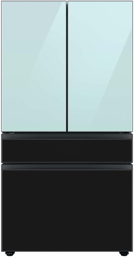 Bespoke Series 36 Inch Smart Freestanding Counter Depth 4 Door French Door Refrigerator with 22.9 Total Capacity with Charcoal Panels-1