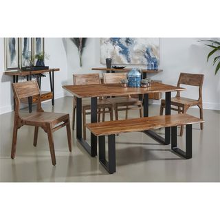 Coast to Coast Clark Dining Table, Bench & 4 Chairs