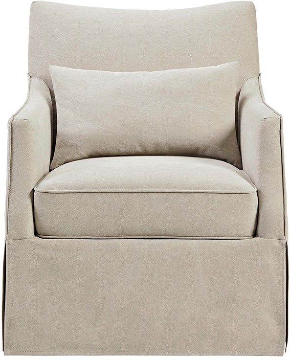 martha stewart london skirted swivel chair