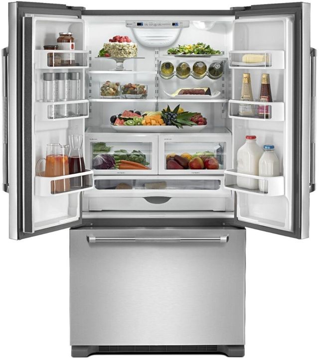 JennAir® RISE™ 21.9 Cu. Ft. Stainless Steel Counter Depth French Door Refrigerator 2