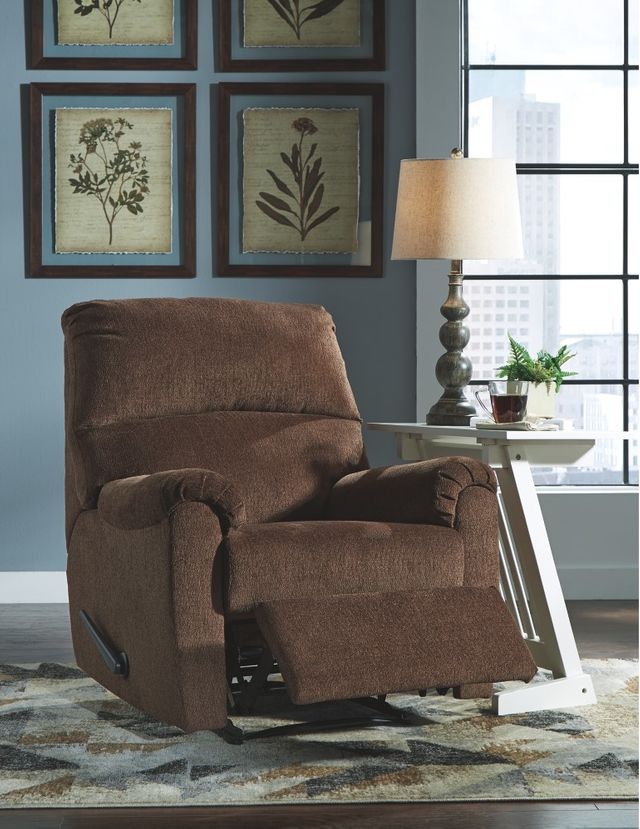 Signature Design by Ashley® Nerviano Chocolate Zero Wall Recliner ...