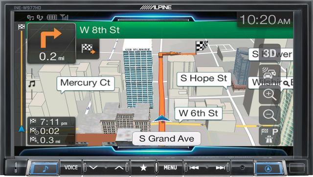 Alpine® 7" In-Dash Car Navigation Receiver 1