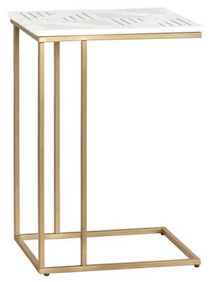 Crestview Collection Stardust Polished C-Table