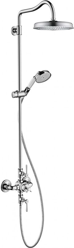 AXOR Montreux Brushed Nickel Showerpipe 240 1-Jet, 1.8 GPM